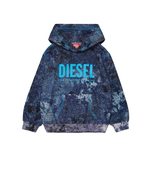 DIESEL（ディーゼル）の「キッズ プルオーバーパーカー SMIM OVER（パーカー・キッズ・カーキ/ネイビー・10Y/14Y/12Y/16Y/4Y/6Y/8Y）」の3枚目の写真