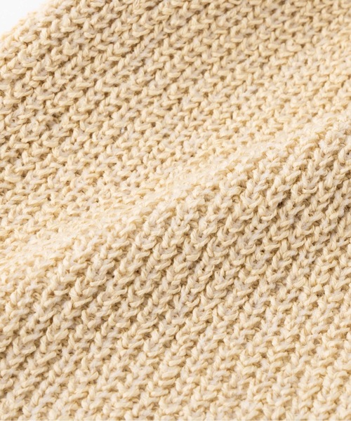 SEA(シー)の「コットンリネンニットビーニー(ニットキャップ/ビーニー・レディース・ベージュ/ホワイト/ブラック・ONE SIZE)」の8枚目の写真