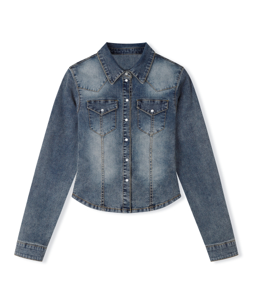 DECET WOMEN(デケット ウーマン)の「Western Slim Denim Shirts DCWSH003BLUE(シャツ/ブラウス・レディース・その他・SMALL/MEDIUM/LARGE)」の11枚目の写真