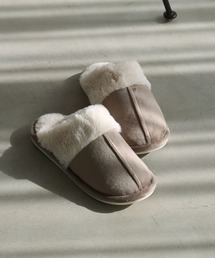 colleca la（コレカラ）の「ふわもこムートン風スリッパ/ルームシューズ（ルームシューズ/スリッパ）」