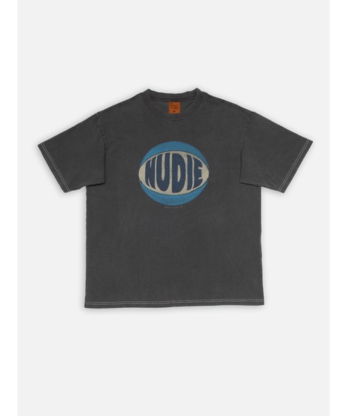 Nudie Jeans(ヌーディージーンズ)の「Nudie Jeans/ヌーディージーンズ Koffe / プリントTシャツ / Antracite(Tシャツ/カットソー・メンズ・ブラック系その他・XL/L/M/S)」の1枚目の写真