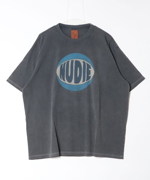 Nudie Jeans(ヌーディージーンズ)の「Nudie Jeans/ヌーディージーンズ Koffe / プリントTシャツ / Antracite(Tシャツ/カットソー・メンズ・ブラック系その他・XL/L/M/S)」の2枚目の写真