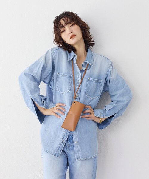 RIVE DROITE(リヴドロワ)の「【RIMH(リムエイチ)】ショルダーパッドロングシャツ(シャツ/ブラウス・レディース・サックスブルー/ブルー・FREE)」の21枚目の写真