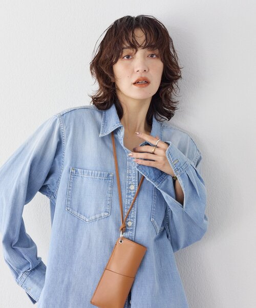 RIVE DROITE(リヴドロワ)の「【RIMH(リムエイチ)】ショルダーパッドロングシャツ(シャツ/ブラウス・レディース・サックスブルー/ブルー・FREE)」の13枚目の写真