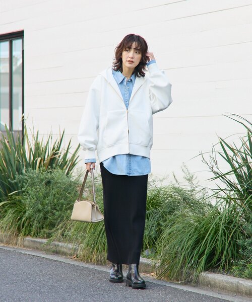 RIVE DROITE(リヴドロワ)の「【RIMH(リムエイチ)】ショルダーパッドロングシャツ(シャツ/ブラウス・レディース・サックスブルー/ブルー・FREE)」の17枚目の写真