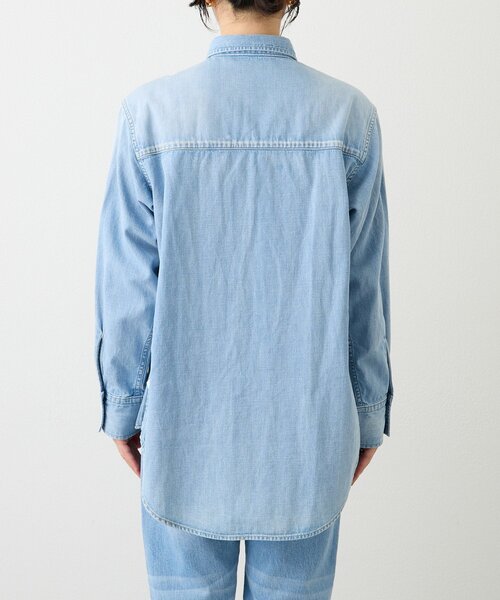 RIVE DROITE(リヴドロワ)の「【RIMH(リムエイチ)】ショルダーパッドロングシャツ(シャツ/ブラウス・レディース・サックスブルー/ブルー・FREE)」の8枚目の写真