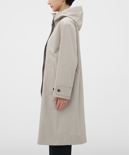 MARGARET HOWELL(マーガレットハウエル)の「DENSE COTTON POPLIN COAT(ダウンジャケット/コート・レディース・グレー系その他3/ベージュ系その他3・1/2)」の5枚目の写真
