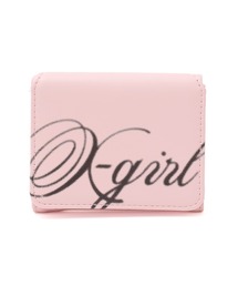 X-girl | SPRAY SCRIPT LOGO MINI WALLET(財布)