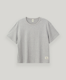 ベーシックラベル半袖Tシャツ（メランジェ）