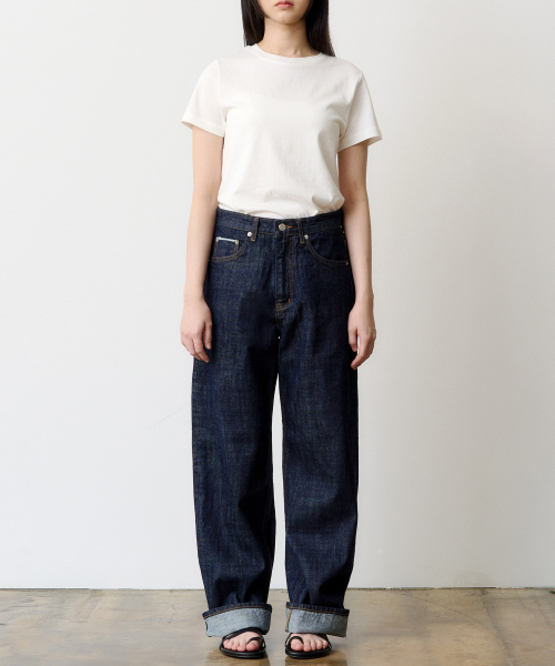 DENMADE(デンメイド)の「(WOMEN) DEN0801 Selvedge Extra Wide Fit (Mid Indigo)(デニムパンツ・レディース・その他・S/M/XS)」の2枚目の写真