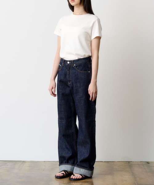 DENMADE(デンメイド)の「(WOMEN) DEN0801 Selvedge Extra Wide Fit (Mid Indigo)(デニムパンツ・レディース・その他・S/M/XS)」の3枚目の写真