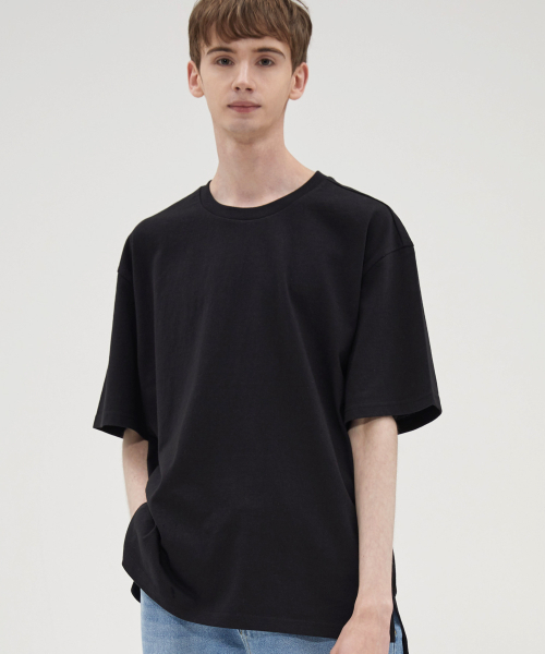 VANNWORKS(バンワークス)の「プレミアムコットンレイヤードスリット半袖Tシャツ (VNCTS230) ブラック(Tシャツ/カットソー・レディース・その他・X-LARGE/MEDIUM/LARGE)」の2枚目の写真