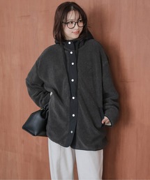 La-gemme | フードボアコート(ブルゾン)