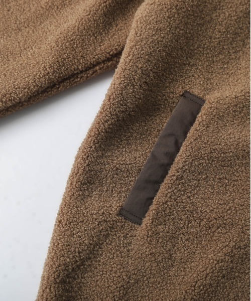 La-gemme（ラジェム）の「フードボアコート（ブルゾン・レディース・ブラウン/ベージュ/チャコール・フリー）」の18枚目の写真