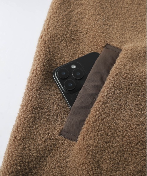 La-gemme（ラジェム）の「フードボアコート（ブルゾン・レディース・ブラウン/ベージュ/チャコール・フリー）」の19枚目の写真