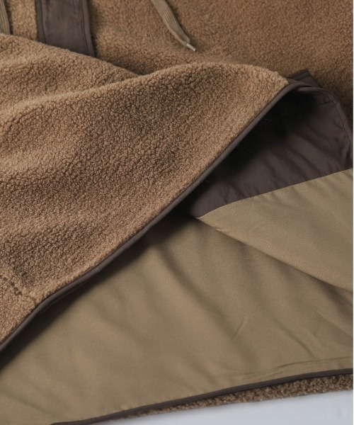 La-gemme（ラジェム）の「フードボアコート（ブルゾン・レディース・ブラウン/ベージュ/チャコール・フリー）」の22枚目の写真