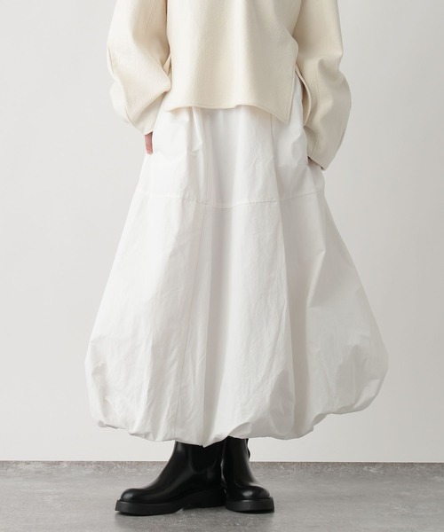 studio CLIP（スタディオクリップ）の「《ウタオ》バルーンスカート（スカート・レディース・ブラック/ホワイト・FREE）」の2枚目の写真