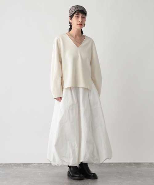 studio CLIP（スタディオクリップ）の「《ウタオ》バルーンスカート（スカート・レディース・ブラック/ホワイト・FREE）」の14枚目の写真