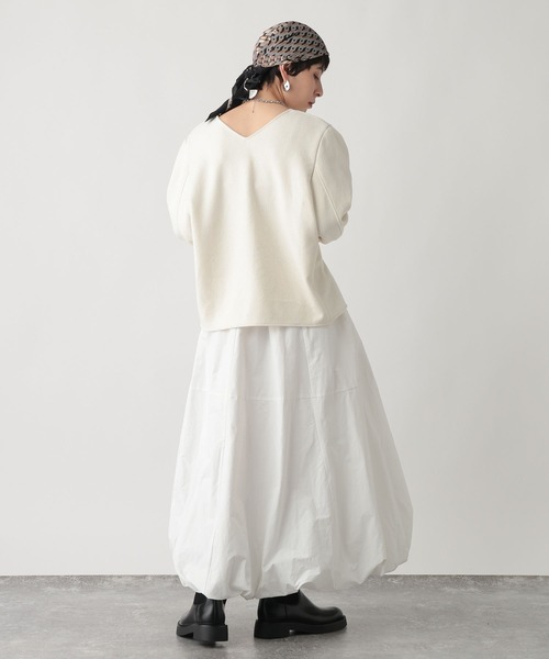 studio CLIP（スタディオクリップ）の「《ウタオ》バルーンスカート（スカート・レディース・ブラック/ホワイト・FREE）」の16枚目の写真