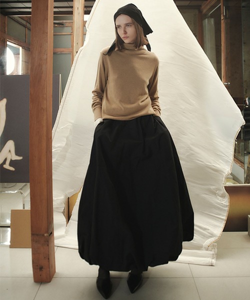 studio CLIP（スタディオクリップ）の「《ウタオ》バルーンスカート（スカート・レディース・ブラック/ホワイト・FREE）」の20枚目の写真