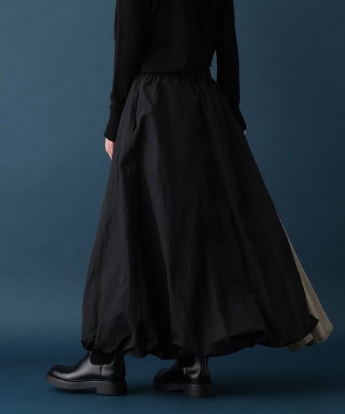 studio CLIP（スタディオクリップ）の「《ウタオ》バルーンスカート（スカート・レディース・ブラック/ホワイト・FREE）」の3枚目の写真
