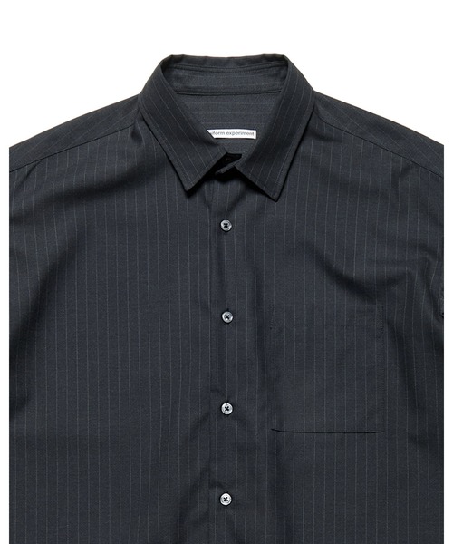 uniform experiment（ユニフォームエクスペリメント）の「STRETCH WOOL RELAX-FIT S/S SHIRT（シャツ/ブラウス・メンズ・ブラック/A・4/3/2/1）」の6枚目の写真