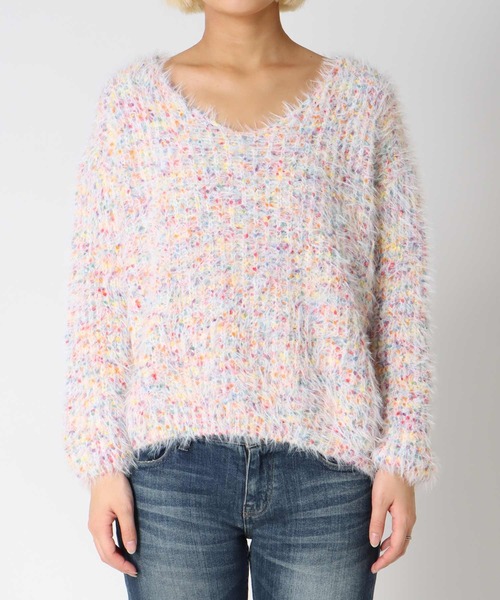 Cepica（セピカ）の「ポコポコMIXヤーンニットプルオーバー（ニット/セーター・レディース・アイボリー・FREE）」の7枚目の写真