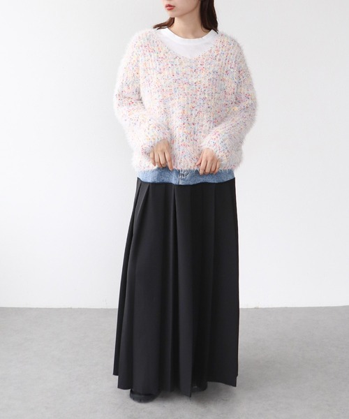 Cepica（セピカ）の「ポコポコMIXヤーンニットプルオーバー（ニット/セーター・レディース・アイボリー・FREE）」の6枚目の写真