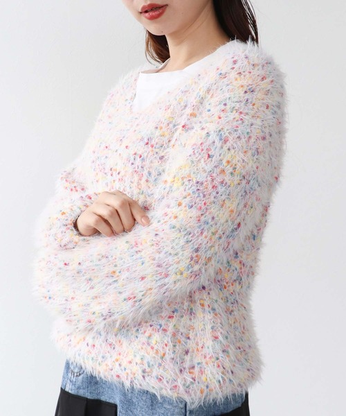 Cepica（セピカ）の「ポコポコMIXヤーンニットプルオーバー（ニット/セーター・レディース・アイボリー・FREE）」の5枚目の写真