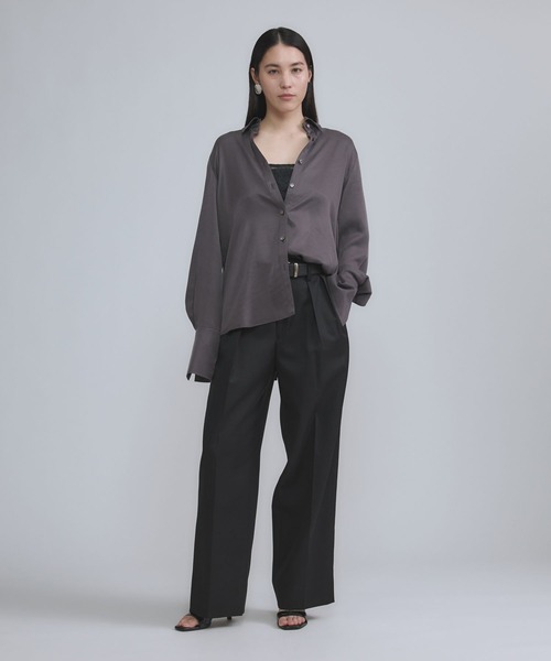 Chaos（カオス）の「Chaos(カオス)/ リュシールブラウス　【セットアップ可】（シャツ/ブラウス・レディース・ライトベージュ/グレー・FREE）」の3枚目の写真