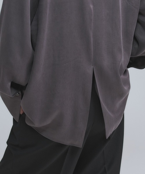 Chaos（カオス）の「Chaos(カオス)/ リュシールブラウス　【セットアップ可】（シャツ/ブラウス・レディース・ライトベージュ/グレー・FREE）」の12枚目の写真