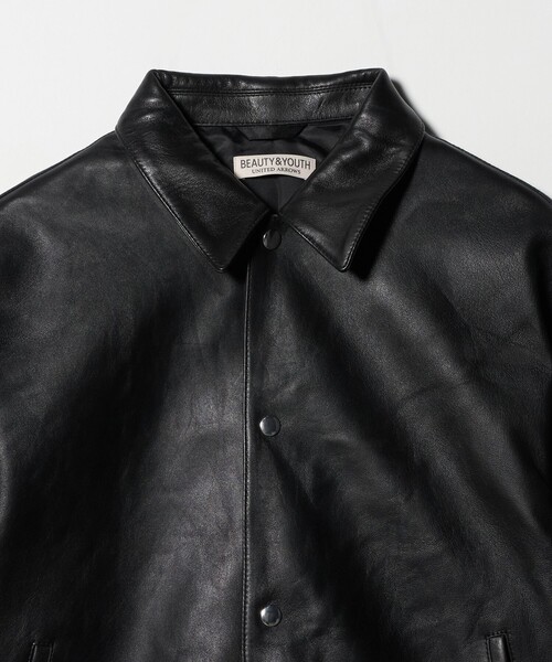 BEAUTY&YOUTH UNITED ARROWS（ビューティーアンドユースユナイテッドアローズ）の「セミベジタブル レザー トラッカー ジャケット（その他アウター・メンズ・ブラック・S/M/L/XL）」の10枚目の写真