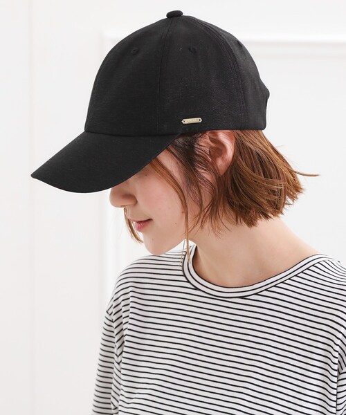 grove(グローブ)の「メタルプレートキラキラキャップ【サイズ調整可能】(キャップ・レディース・ブラック/グレー・00)」の4枚目の写真