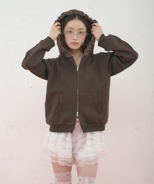 セール】【日本限定】FRILL CROSS HOODIE / フリルクロスフーディ
