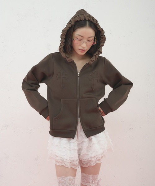 セール】【日本限定】FRILL CROSS HOODIE / フリルクロスフーディ