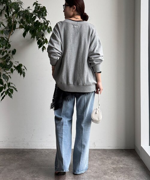 DouDou(ドゥドゥ)の「ジョーゼットアシメレース切替ブラウス(シャツ/ブラウス・レディース・ブラック/オフホワイト・FREE)」の21枚目の写真