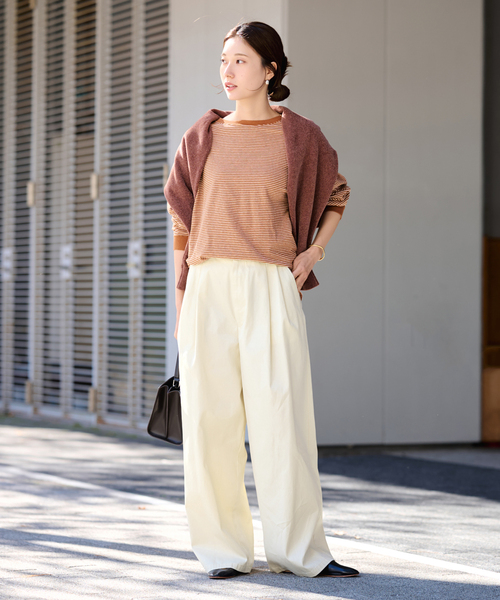 FRAMeWORK（フレームワーク）の「ワイドチノパンツ（チノパンツ・レディース・ベージュ/アイボリー・36/38/40）」の12枚目の写真