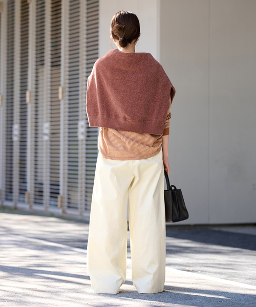 FRAMeWORK（フレームワーク）の「ワイドチノパンツ（チノパンツ・レディース・ベージュ/アイボリー・36/38/40）」の14枚目の写真