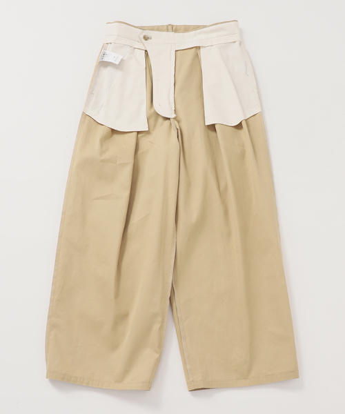 FRAMeWORK（フレームワーク）の「ワイドチノパンツ（チノパンツ・レディース・ベージュ/アイボリー・36/38/40）」の4枚目の写真
