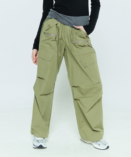 LARTIGENT(ラーティゼン)の「L6 POCKET PANTS(KHAKI)(スウェットパンツ・レディース・その他・FREE)」の2枚目の写真