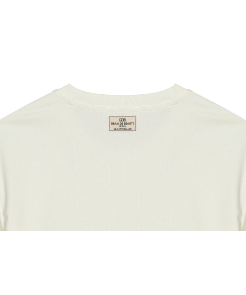 GRAIN DE BEAUTE（グランデボーテ）の「GDB T-SHIRT 03 [BEIGE]（Tシャツ/カットソー・レディース・ベージュ・S/M/L/XL）」の4枚目の写真