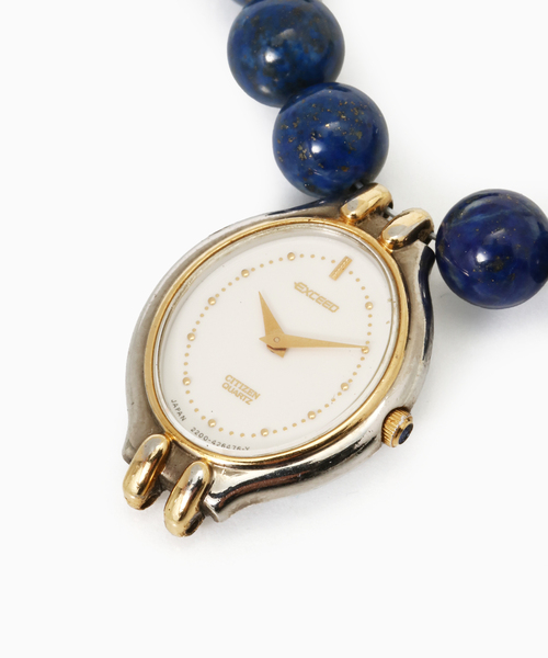HIDAKA(ヒダカ)の「HIDAKA / ヒダカ ORBIT WATCH BRACELET LAPIS(ブレスレット・メンズ・ネイビー・FREE)」の4枚目の写真