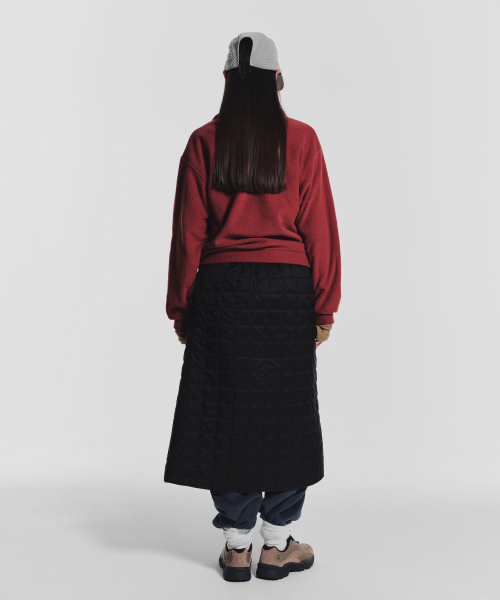 MENASOO(ミナス)の「Terry Fleece Sweatshirt Half Zip Up_Red(スウェット・レディース・レッド・1/2)」の6枚目の写真