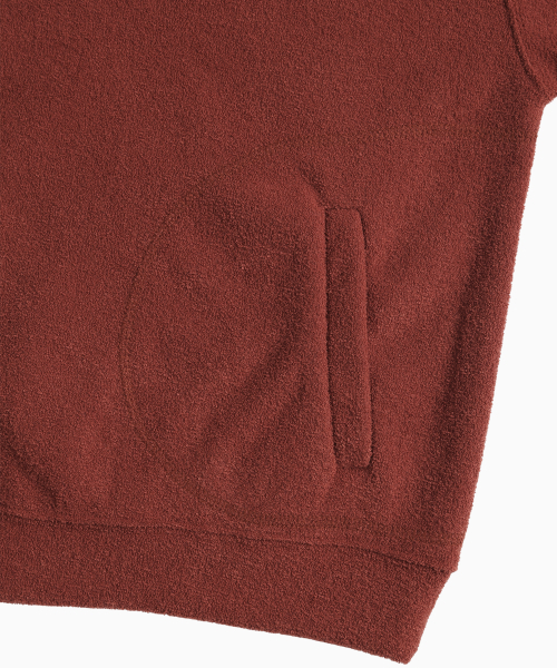 MENASOO(ミナス)の「Terry Fleece Sweatshirt Half Zip Up_Red(スウェット・レディース・レッド・1/2)」の15枚目の写真