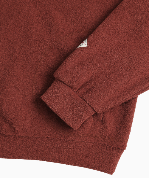 MENASOO(ミナス)の「Terry Fleece Sweatshirt Half Zip Up_Red(スウェット・レディース・レッド・1/2)」の16枚目の写真
