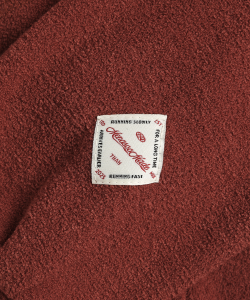 MENASOO(ミナス)の「Terry Fleece Sweatshirt Half Zip Up_Red(スウェット・レディース・レッド・1/2)」の17枚目の写真