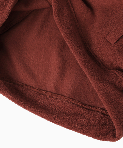 MENASOO(ミナス)の「Terry Fleece Sweatshirt Half Zip Up_Red(スウェット・レディース・レッド・1/2)」の18枚目の写真