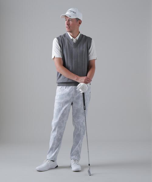 St ANDREWS(セントアンドリュース)の「14G天竺×ケーブル Vネックニットベスト (MENS)(ニット/セーター・メンズ・グレー/ホワイト/ブラック・L/LL/M)」の12枚目の写真