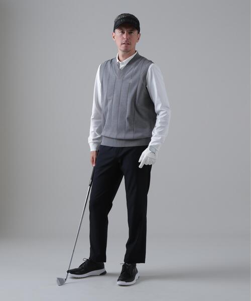 St ANDREWS(セントアンドリュース)の「14G天竺×ケーブル Vネックニットベスト (MENS)(ニット/セーター・メンズ・グレー/ホワイト/ブラック・L/LL/M)」の13枚目の写真