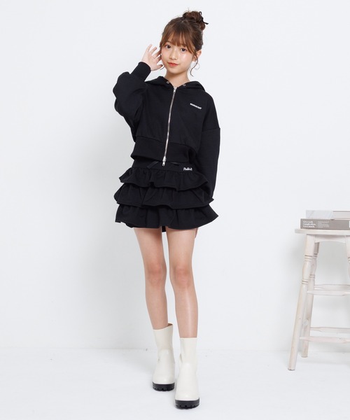PINKHUNT(ピンクハント)の「PINKHUNT 3段フリルスカート 1319K (トップス別売り)(スカート・キッズ・ブラック/ホワイト・120cm/130cm/140cm/150cm/160cm)」の20枚目の写真